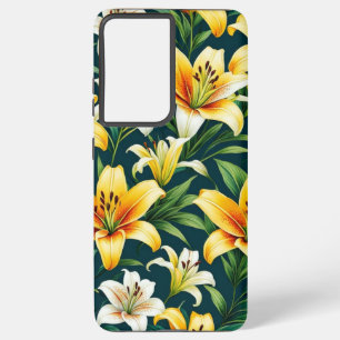 Coque Samsung Galaxy Motif de fleurs coloré Lily