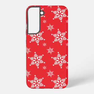Coque Samsung Galaxy Motif de flocon de neige, Flakes blancs, Neige, Ro