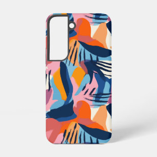 Coque Samsung Galaxy Motif de formes abstraites modernes et vibrantes