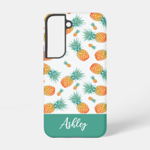 Coque Samsung Galaxy Motif de fruits d'ananas tropique moderne