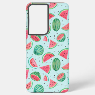 Coque Samsung Galaxy Motif de fruits d'été   Pastèque   rouge vert
