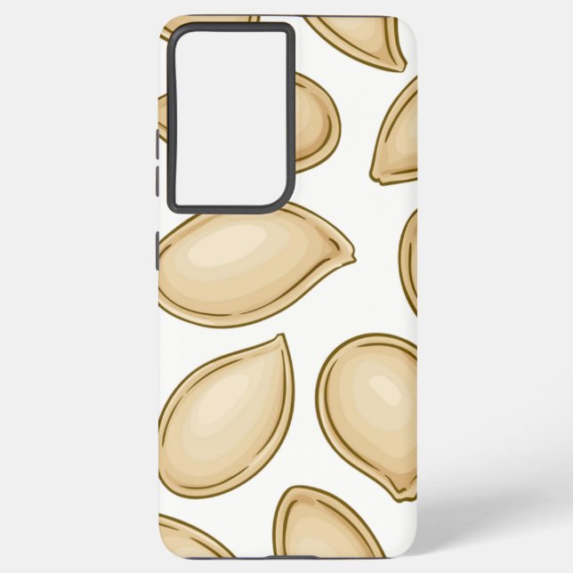 Coque Samsung Galaxy Motif de graines de citrouille (Verso)