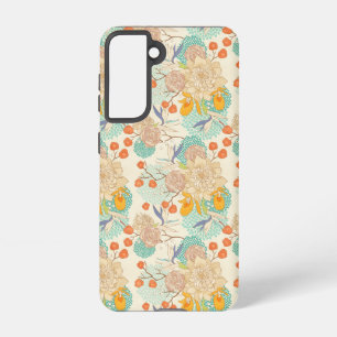 Coque Samsung Galaxy Motif de jardin fleuri coloré