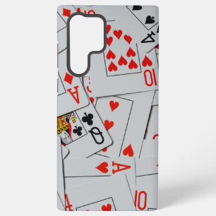 Coque Samsung Galaxy Motif de jeu de cartes éparpillées,