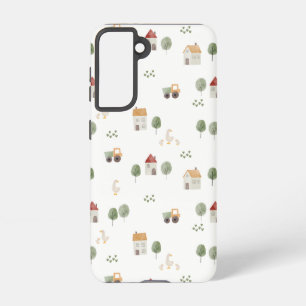 Coque Samsung Galaxy Motif de la ferme d'aquarelle