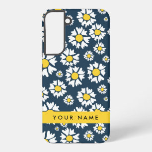 Coque Samsung Galaxy Motif de marguerite, marguerites blanches, Votre n