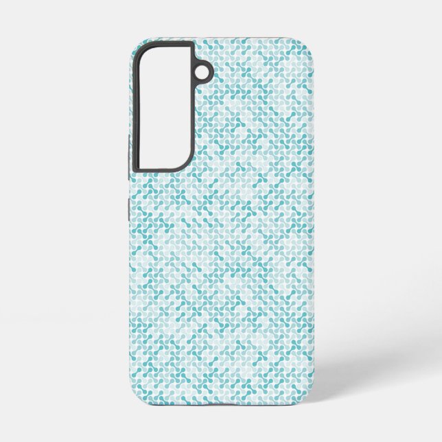 Coque Samsung Galaxy Motif de metaball bleu (Verso)