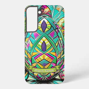Coque Samsung Galaxy Motif de Pâques Dessin animé coloré avec œufs de P