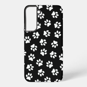 Coque Samsung Galaxy Motif De Pattes, Pattes De Chien, Pattes Blanches