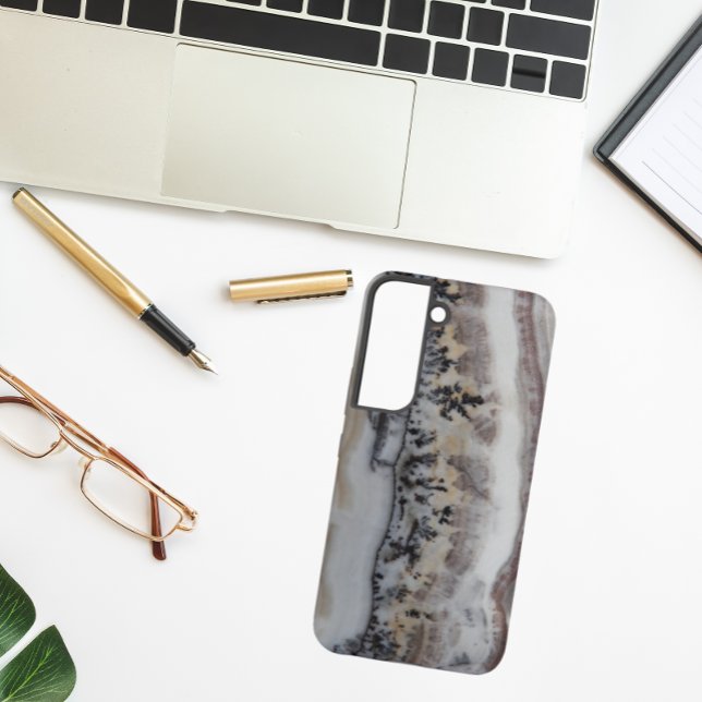 Coque Samsung Galaxy Motif de pierre d'agate dendritique (In Situ)