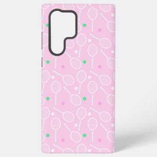 Coque Samsung Galaxy Motif de raquette de tennis Pastel Pink