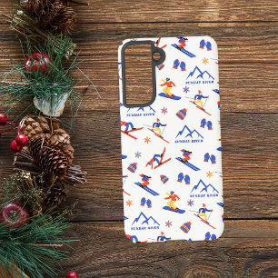 Coque Samsung Galaxy Motif de snowboard de Sunday River Maine