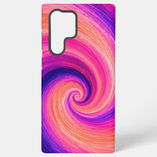 Coque Samsung Galaxy Motif de tourbillon de peinture en spirale abstrai