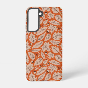 Coque Samsung Galaxy Motif des feuilles d'automne et des araignées oran