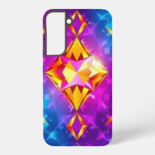 Coque Samsung Galaxy Motif Diamond multicolore Mobile (Verso)