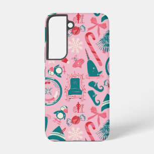 Coque Samsung Galaxy Motif d'icône encadrée de vacances de lutin