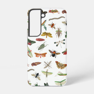Coque Samsung Galaxy Motif d'illustration d'insecte vintage coloré