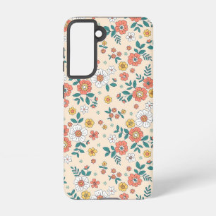 Coque Samsung Galaxy Motif du jardin de fleurs de corail