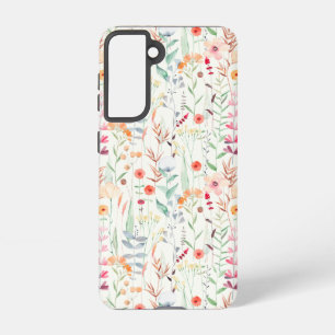 Coque Samsung Galaxy Motif du jardin de fleurs Pastel