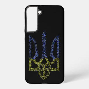 Coque Samsung Galaxy motif en spirale du trident tryzub du blason de l'