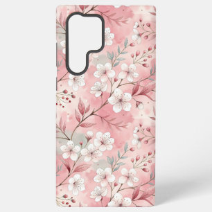 Coque Samsung Galaxy Motif Fleur de Sakura Rose