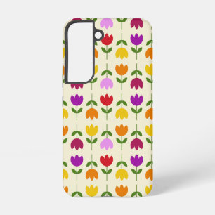 Coque Samsung Galaxy Motif Fleur De Style Scandinave Coloré Sur Crm