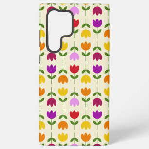Coque Samsung Galaxy Motif floral coloré de style scandinave sur Crm