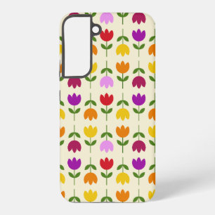 Coque Samsung Galaxy Motif floral de style scandinave coloré sur Crm