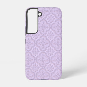 Coque Samsung Galaxy Motif floral décoratif en mauve
