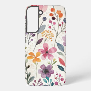 Coque Samsung Galaxy Motif floral fantaisiste de fleurs sauvages