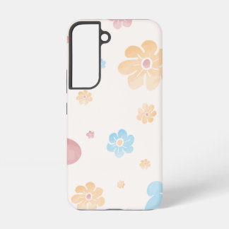Coque Samsung Galaxy Motif floral rétro coloré | Floral groovy mignon