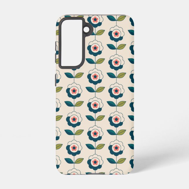 Coque Samsung Galaxy Motif Fun Jardin Retro (Verso)