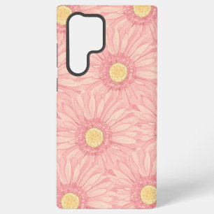 Coque Samsung Galaxy Motif grande marguerite rose pâle