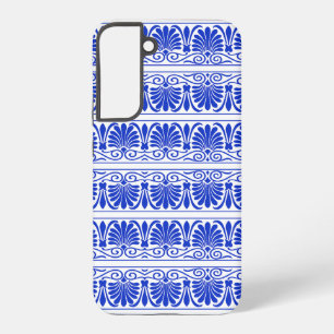 Coque Samsung Galaxy Motif grec méditerranéen bleu