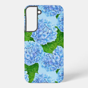 Coque Samsung Galaxy Motif hydrangée bleu