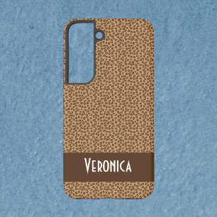 Coque Samsung Galaxy Motif Leopard Imprimer Brown Personnaliser