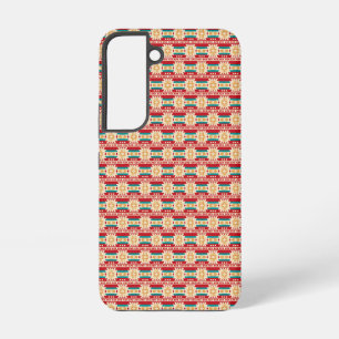 Coque Samsung Galaxy Motif mexicain en beige et rouge