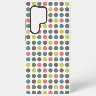 Coque Samsung Galaxy Motif mignon et coloré des années 70 avec des pois