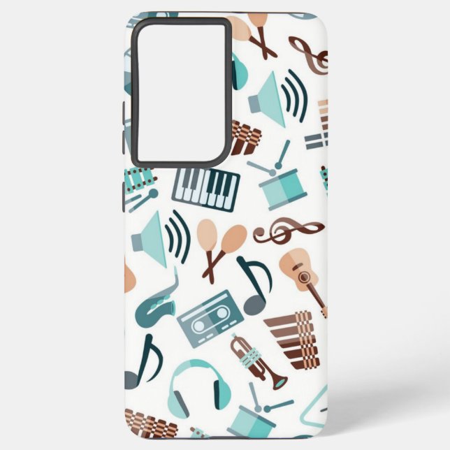 Coque Samsung Galaxy Motif musical (Verso)