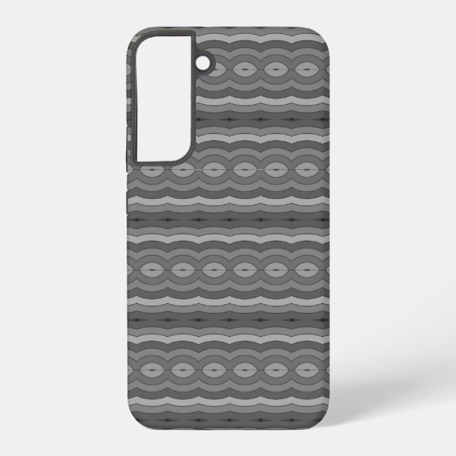 Coque Samsung Galaxy Motif noir et gris (Verso)