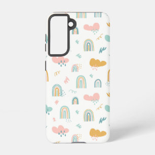 Coque Samsung Galaxy Motif nuage Rainbow et pluie amusant