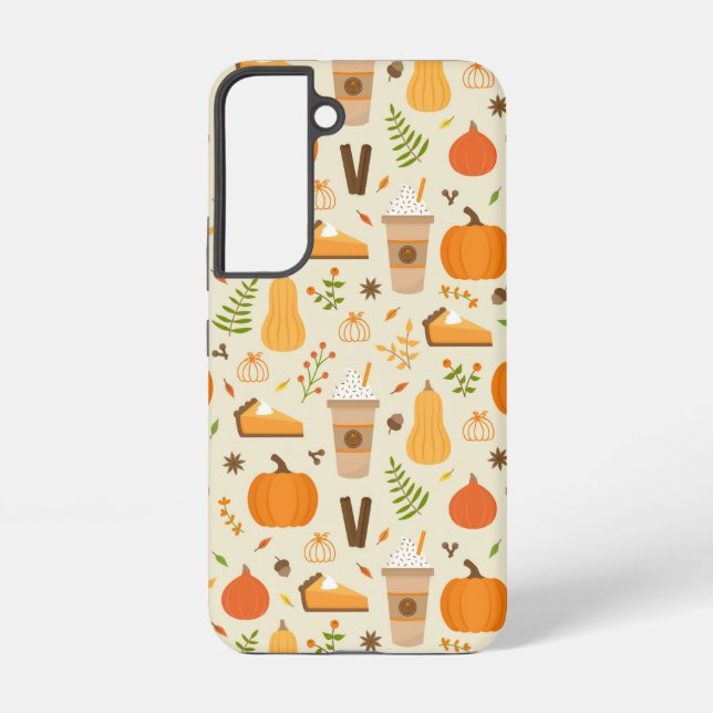 Coque Samsung Galaxy Motif orange amusant d'automne (Verso)