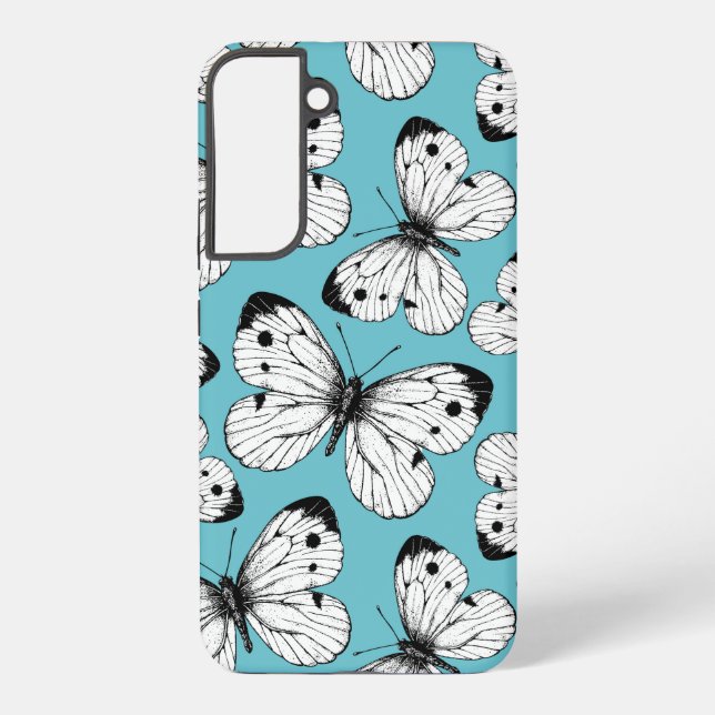 Coque Samsung Galaxy Motif papillon de choux (Verso)