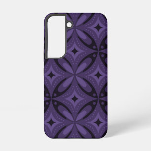 Coque Samsung Galaxy Motif Rétro de Couleur Violet Foncé