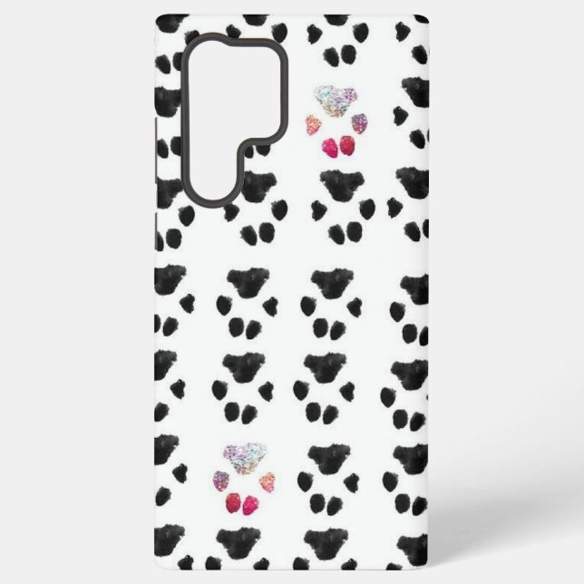 Coque Samsung Galaxy Motif rose et noir (Verso)
