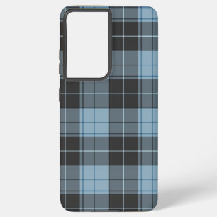 Coque Samsung Galaxy Motif simple tartan bleu clair