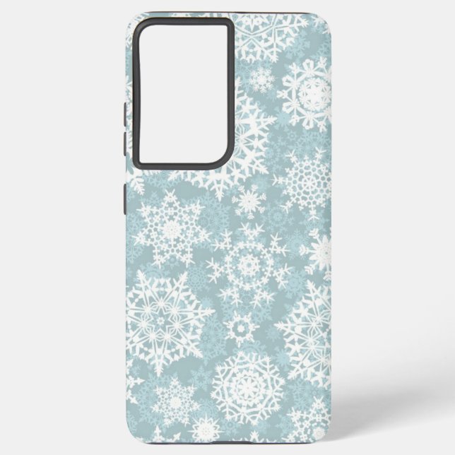 Coque Samsung Galaxy Motif Snowflake (Verso)
