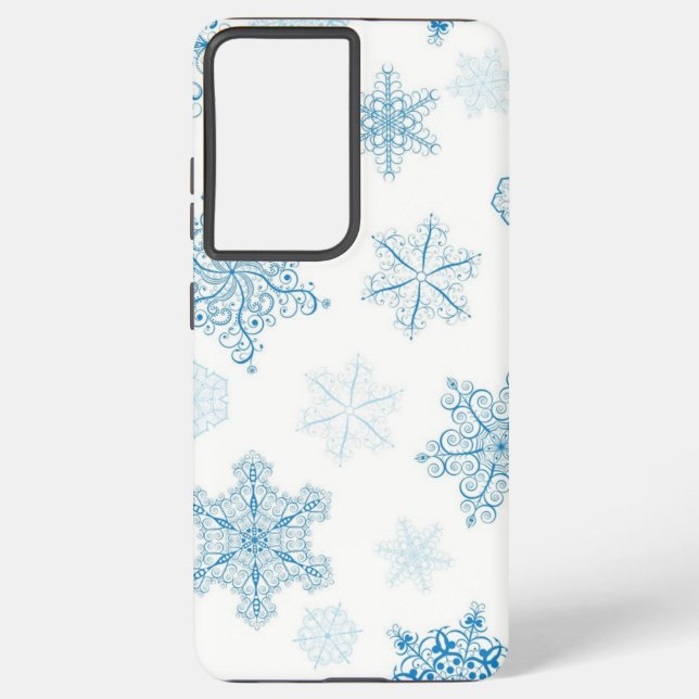 Coque Samsung Galaxy Motif Snowflake (Verso)
