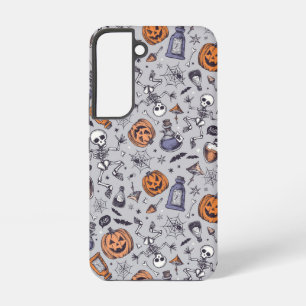 Coque Samsung Galaxy Motif squelette et potions d'Halloween vintage