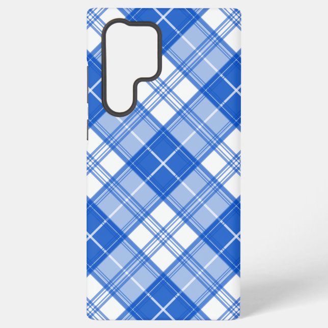 Coque Samsung Galaxy Motif Tartan Brun Blanc yxm0uat9 (Verso)